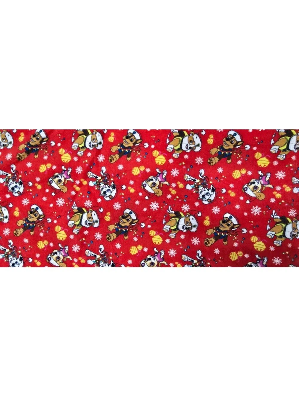Red Paw Patrol Themed Baby Blanket with Soft Minky Backing